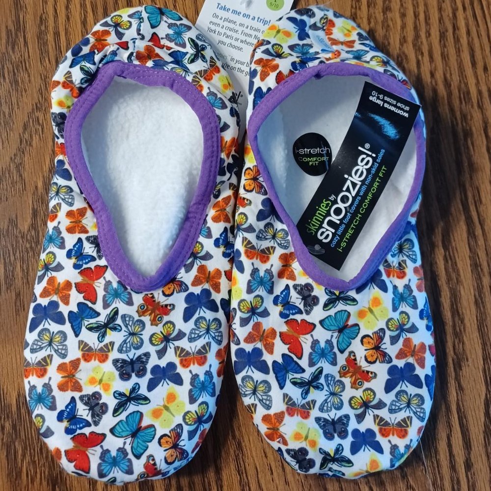 Women's Snoozies 'Skinnies' with travel pouch, Size L - 9/10, NWT - Picture 4 of 8